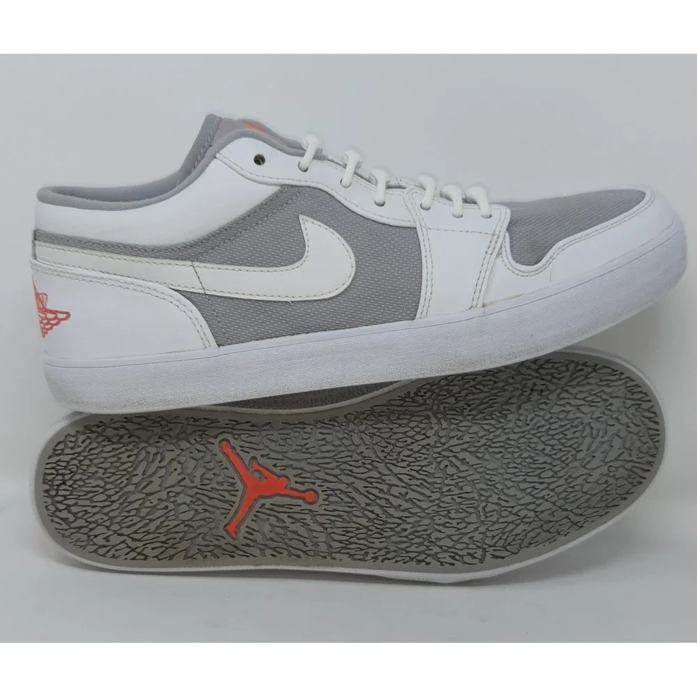 Nike Air Jordan 1 Low Top V2 Wolf Grey White 552312-023 Size 8 RETRO